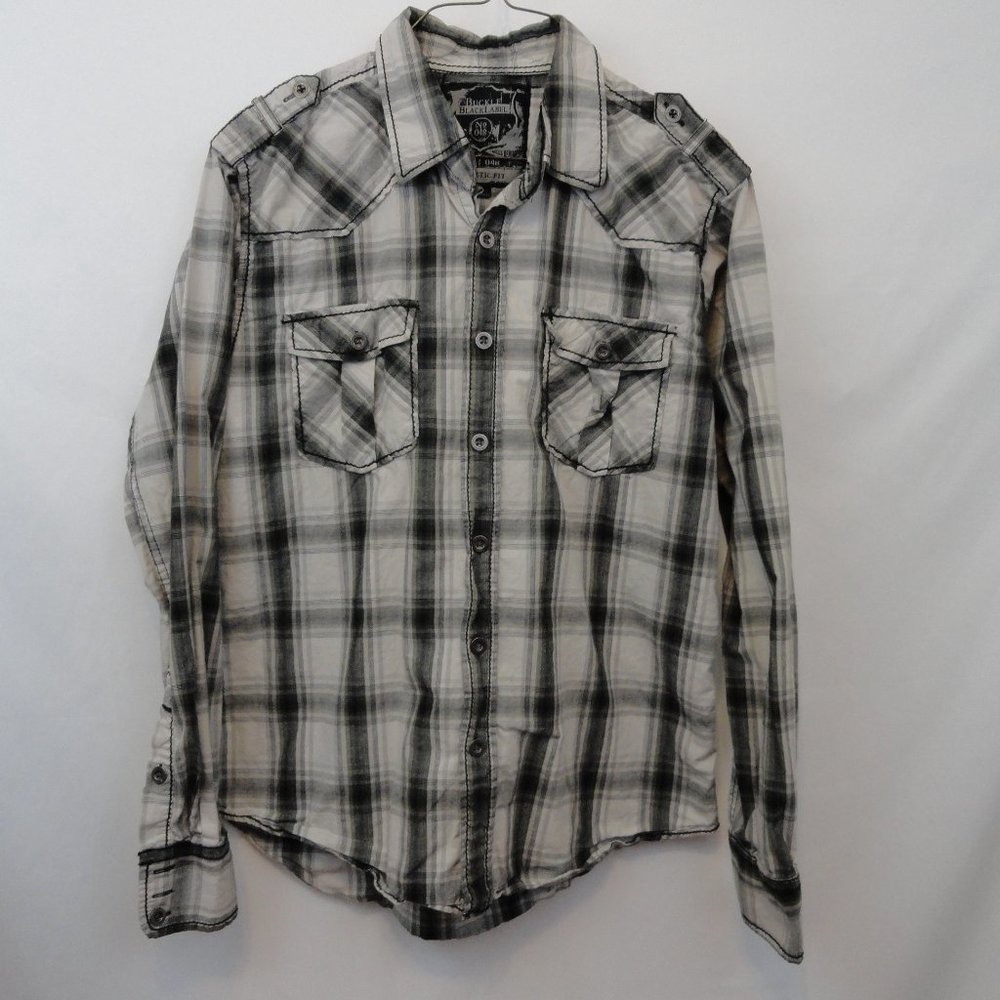 Buckle Black Label No48 Mens LS button-up w/cross